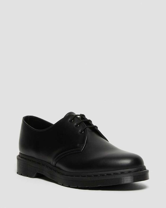 Dr Martens Oxfords Dame Svart 1461 Mono Smooth Læder 6714DUXEI